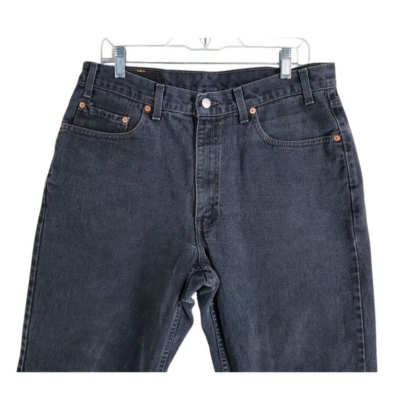 Vtg Y2K Levis 550 Black Jeans Mens 36x32 Relaxed Loose Hi Rise Canada (33x30.5) - Picture 12 of 16